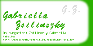 gabriella zsilinszky business card